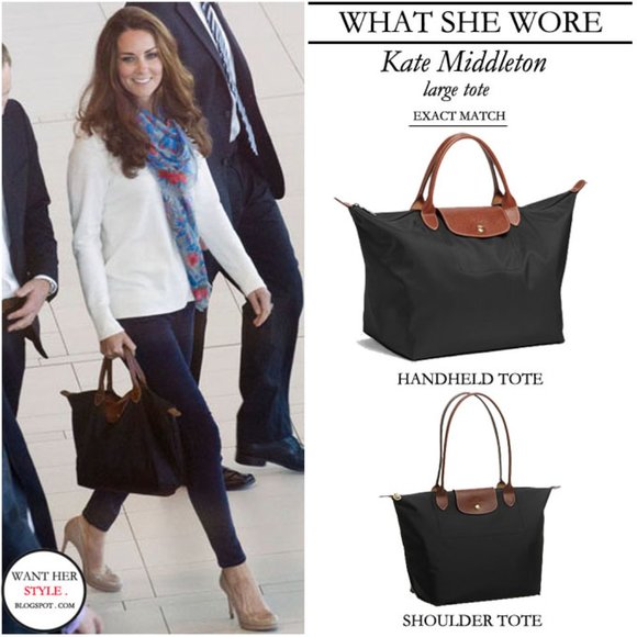 ❤️ NWT LONGCHAMP Le Pliage Type M Medium Short Handle Tote BLACK AUTHENTIC - Picture 2 of 10